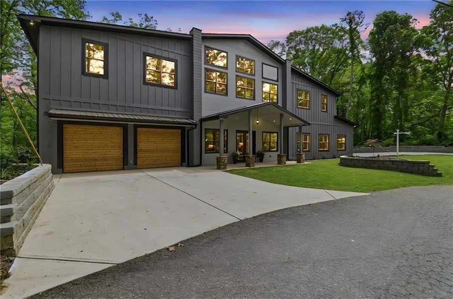 Front exterior of a new home in , Acworth, GA, highlighting curb appeal (Image 31).