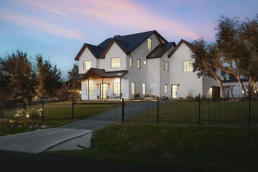 Front exterior of a new home in , Austin, TX, highlighting curb appeal (Image 19). Front exterior of a new home in , Austin, TX, highlighting curb appeal (Image 19).