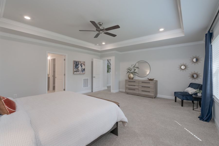 Representative furnished interior of a home built from the 3320 by Adams Homes in Falls of the Cape, Lillington (Image 17).