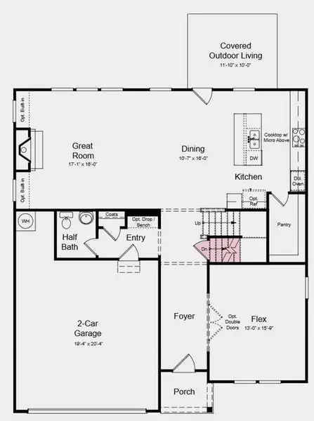 2D floor plan layout of this home in Stratford Hills, Ball Ground, GA (Image 2). 2D floor plan layout of this home in Stratford Hills, Ball Ground, GA (Image 2).