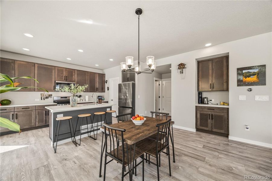 Furnished interior view inside a new home in , Monument (Image 7).