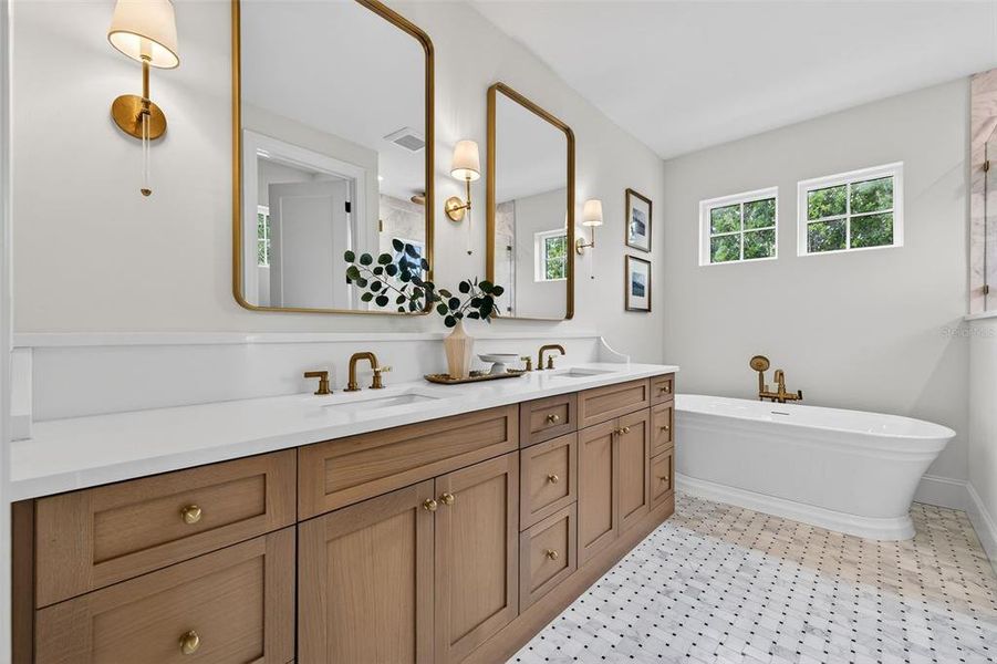 Furnished interior view inside a new home in , St. Petersburg (Image 11).