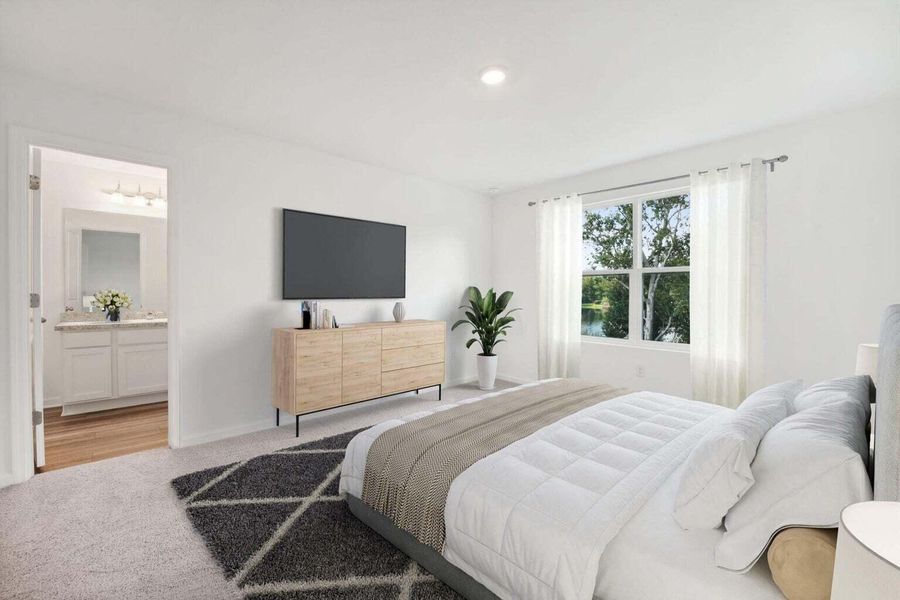 Furnished interior view inside a new home in Dawson Branch, Summerville (Image 8).
