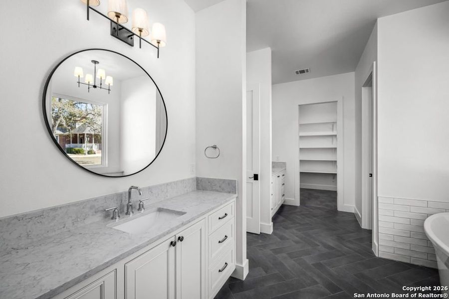 Furnished interior view inside a new home in , New Braunfels (Image 12).