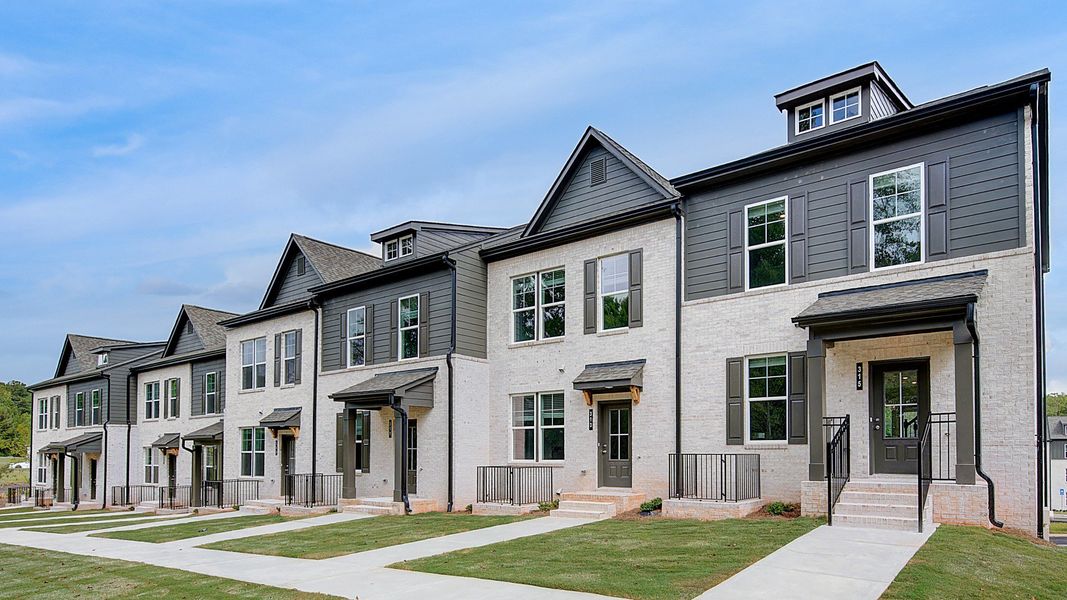 Representative exterior photo of a completed home built from the Lana by DRB Homes in Daybreak, Newnan, GA (Image 21).