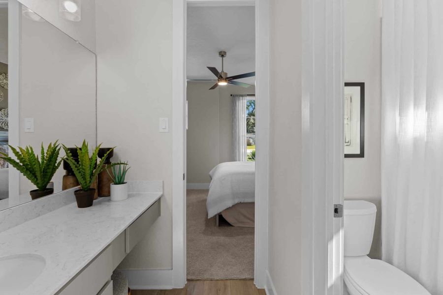 Furnished interior view inside a new home in Esperanza, Boerne (Image 10).