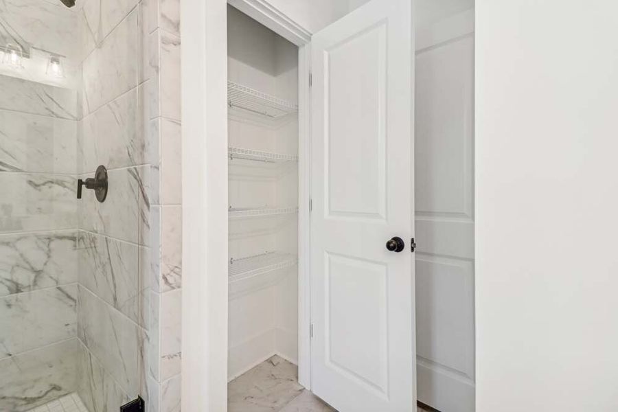 Primary Bathroom Linen Closet