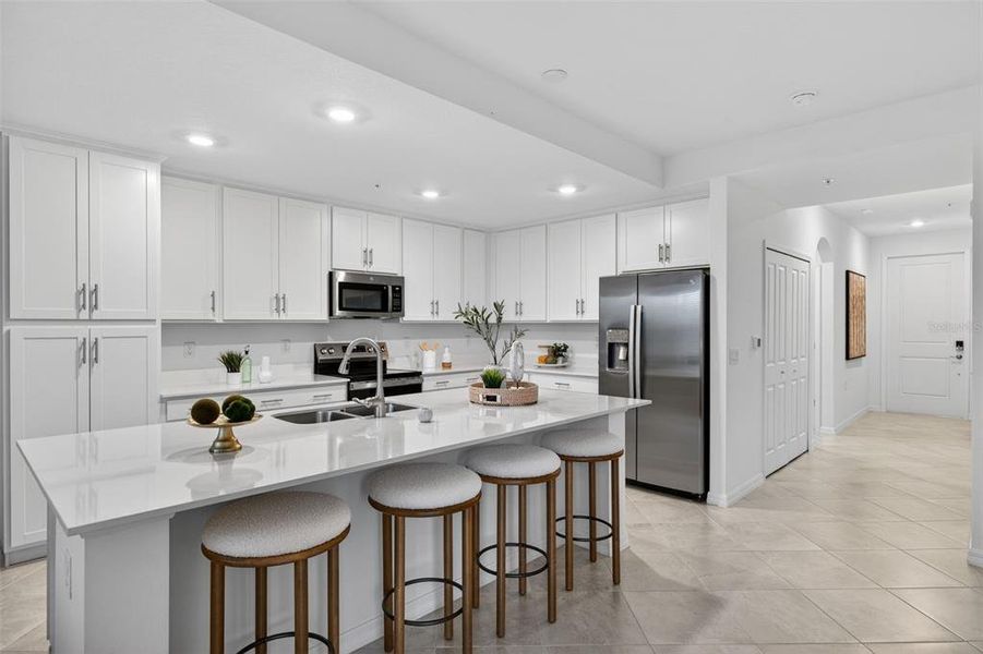 Furnished interior view inside a new home in Heritage Landing, Punta Gorda (Image 15).