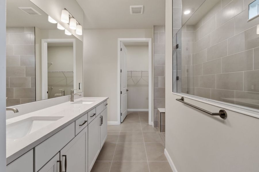 Furnished interior view inside a new home in Del Webb Tradition, Port St. Lucie (Image 10).