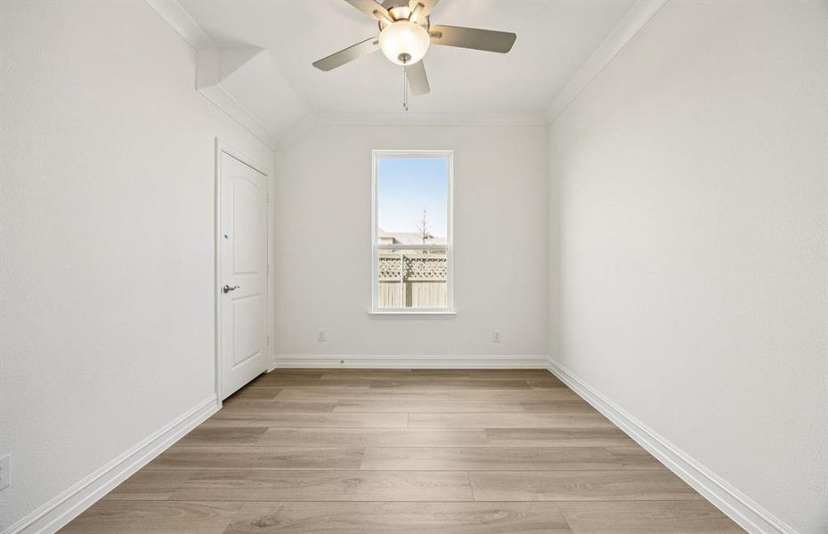 First floor study with french door entry