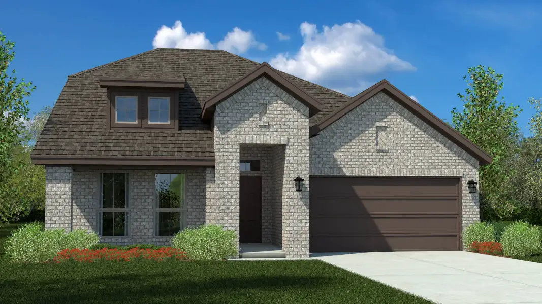 Representative exterior photo of a completed home built from the Santa Fe by D.R. Horton in Northstar West, Fort Worth, TX (Image 21).