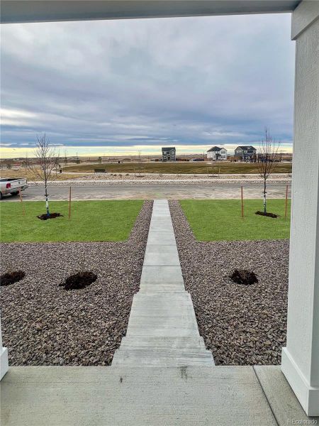 View of park across from front porch