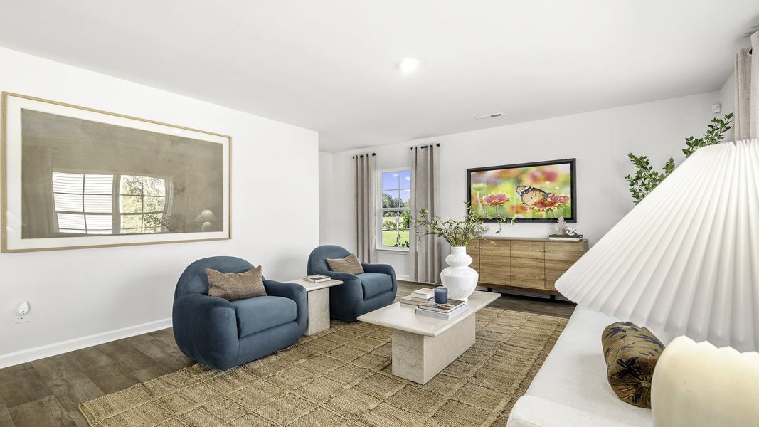 Furnished interior view inside a new home in Aspen Place, Thomasville (Image 7).