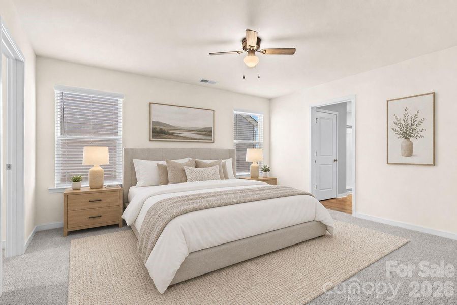 virtually staged primary bedroom virtually staged primary bedroom
