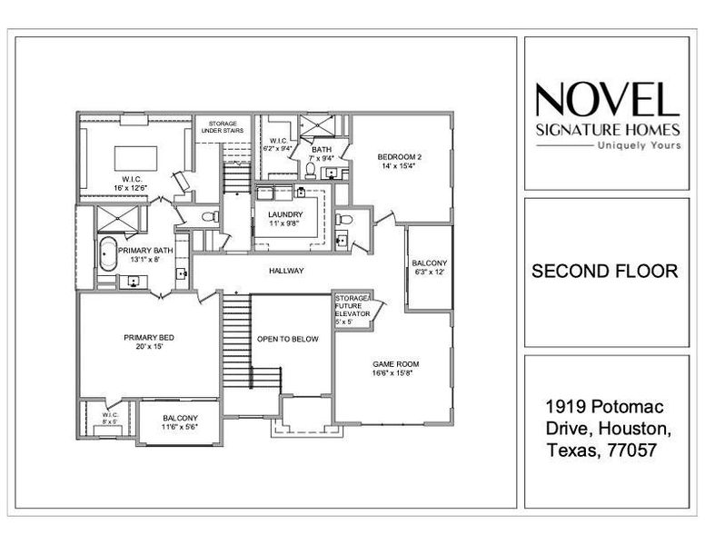 2D floor plan layout of this home in , Houston, TX (Image 6). 2D floor plan layout of this home in , Houston, TX (Image 6).