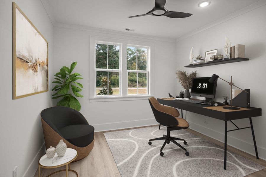 Furnished interior view inside a new home in , Johns Island (Image 14).