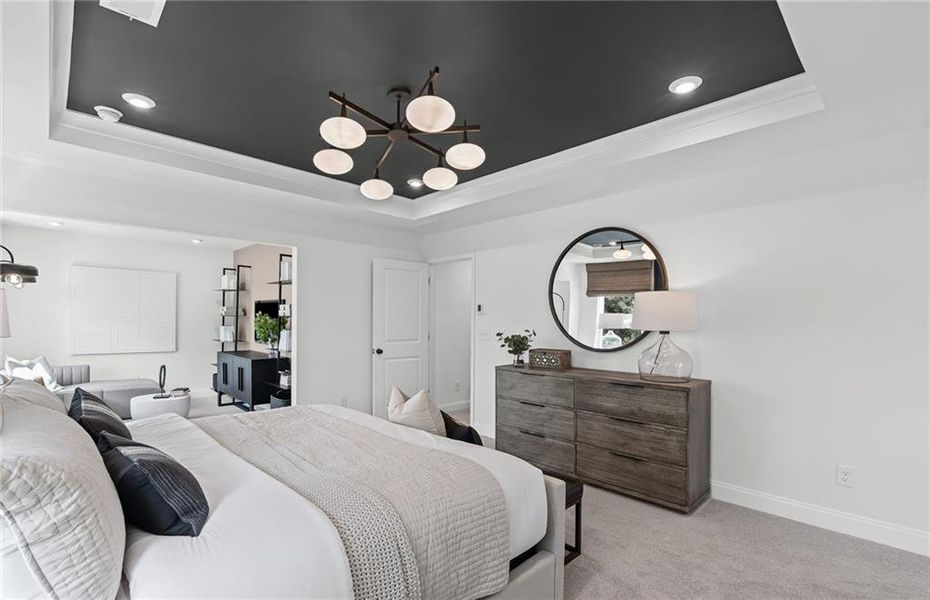 Furnished interior view inside a new home in Reunion, Flowery Branch (Image 14).