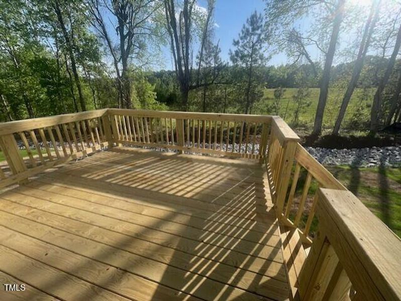 Wooded homesite off back deck Wooded homesite off back deck