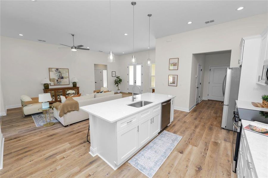 Furnished interior view inside a new home in , Sebring (Image 5). Furnished interior view inside a new home in , Sebring (Image 5).