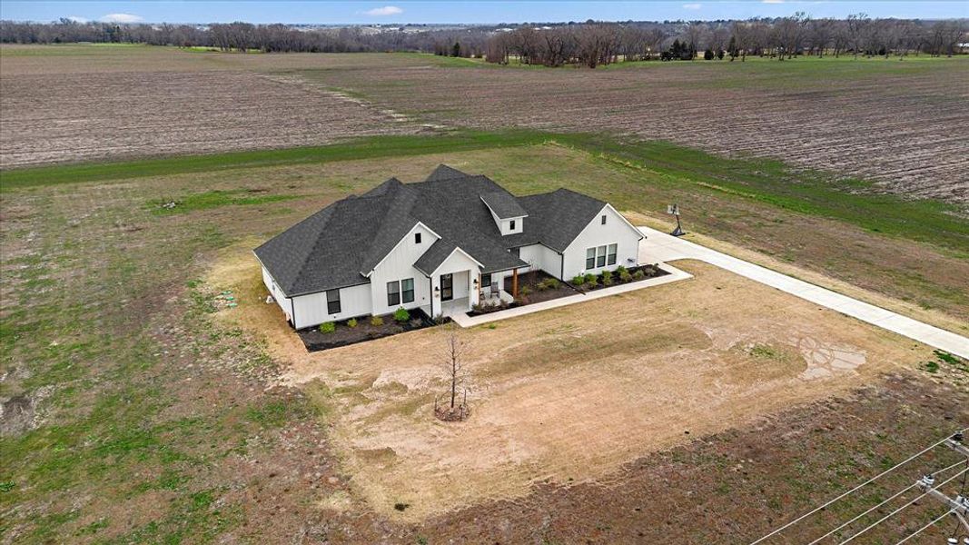 Bird's eye view featuring a rural view