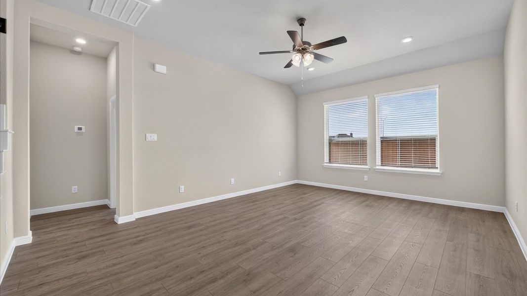 Representative unfurnished interior of a home built from the The Palm by D.R. Horton in Morningstar, Aledo (Image 18). Representative unfurnished interior of a home built from the The Palm by D.R. Horton in Morningstar, Aledo (Image 18).