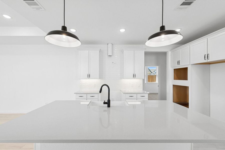 Gourmet island kitchen