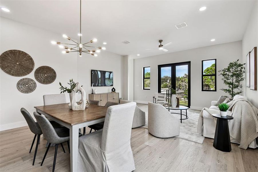 Furnished interior view inside a new home in , St. Petersburg (Image 4).