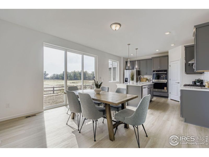 Designated dining space