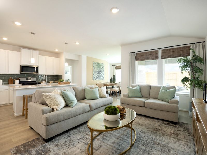 Furnished interior view inside a new home in Riviera Pines - Premier Series, Huffman (Image 6).