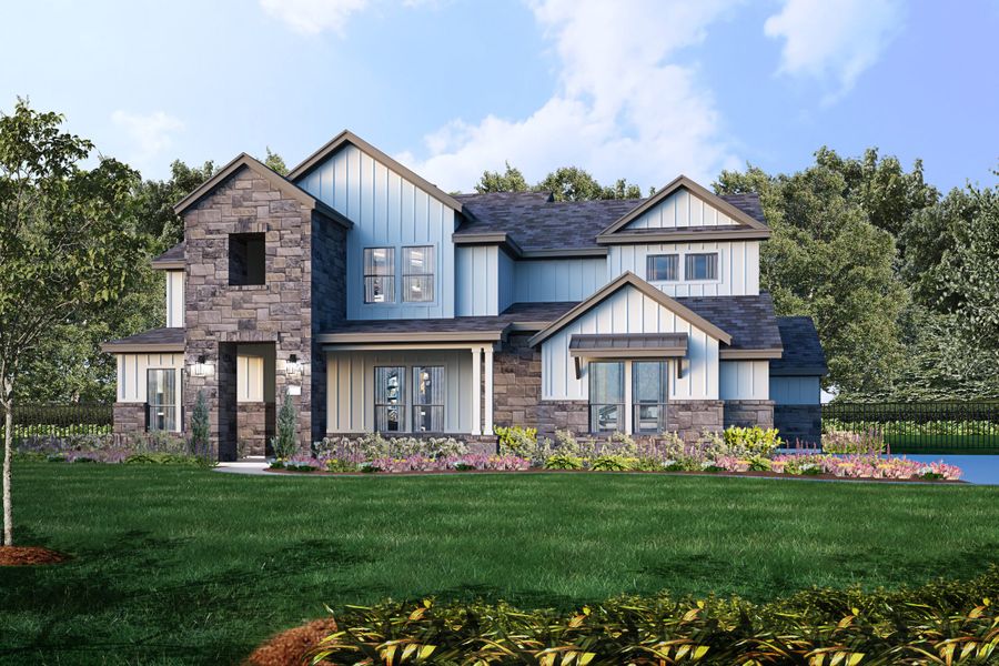 Front exterior of a home in the Whispering Wind community, located in Bertram, TX (Image 12).