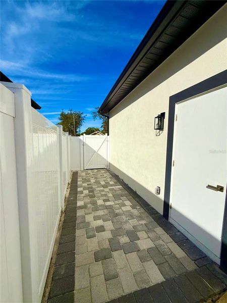 Exterior details and patio area of a home in , Tampa (Image 16). Exterior details and patio area of a home in , Tampa (Image 16).