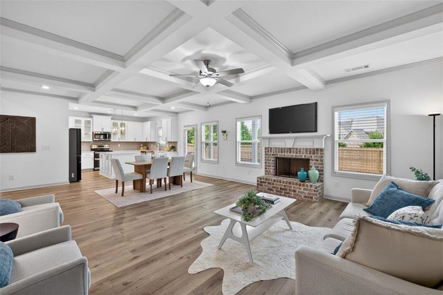 Furnished interior view inside a new home in , Auburn (Image 6).