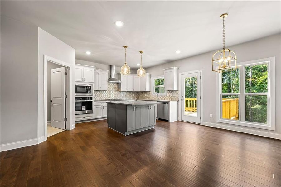 Furnished interior view inside a new home in Underwood Crossing, Covington (Image 5).