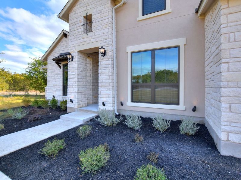 Representative exterior details of a home built from the Madera II by Giddens Homes in Scofield Farms Estates, Georgetown (Image 81).