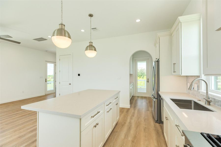 Furnished interior view inside a new home in , Galveston (Image 8).