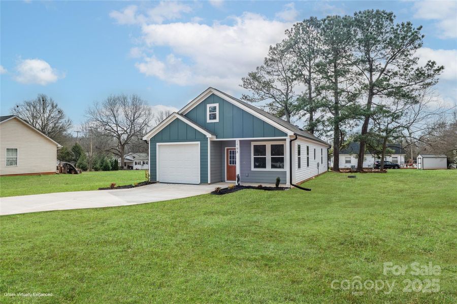 Front exterior of a new home in , Shelby, NC, highlighting curb appeal (Image 29).