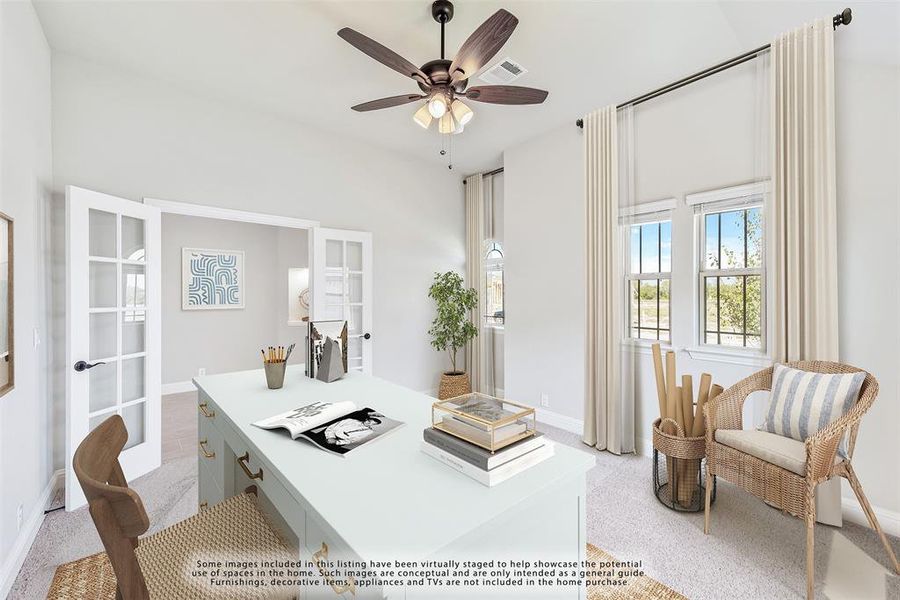 Furnished interior view inside a new home in Hampton Park, Glenn Heights (Image 16). Furnished interior view inside a new home in Hampton Park, Glenn Heights (Image 16).