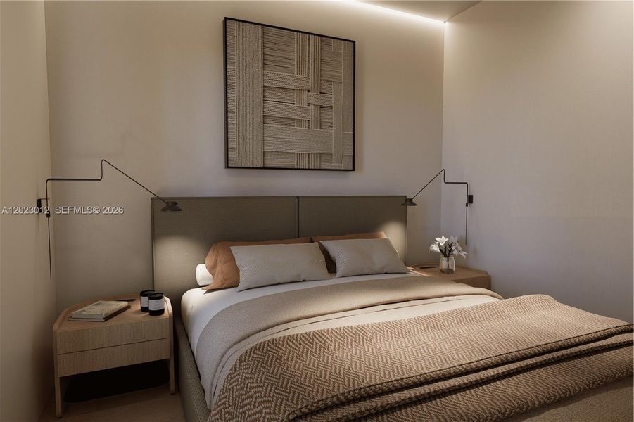 Furnished interior view inside a new home in , Miami (Image 7).