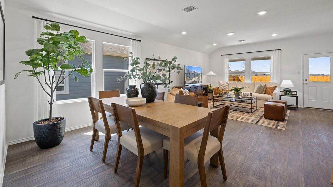 Furnished interior view inside a new home in Prairie Lakes, Buda (Image 10). Furnished interior view inside a new home in Prairie Lakes, Buda (Image 10).