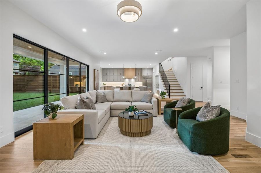 Furnished interior view inside a new home in , Dallas (Image 18).