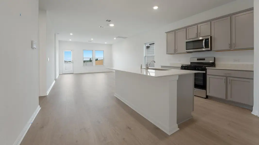 Furnished interior view inside a new home in Prairie Lakes, Buda (Image 7).