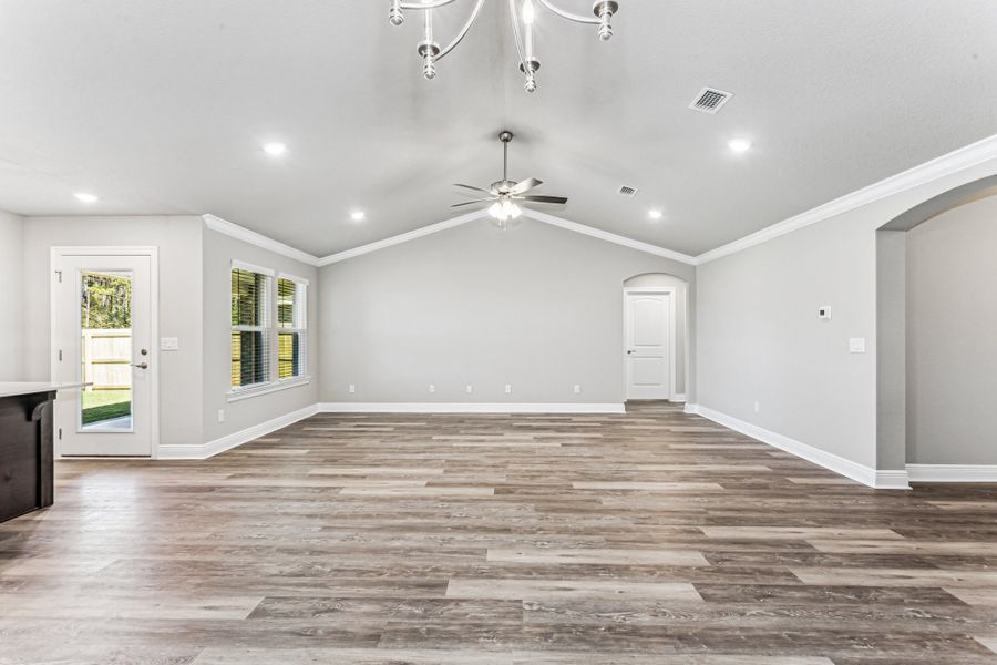 Representative unfurnished interior of a home built from the The Liberty by Herbst Homes in Prosperity Point, Milton (Image 70).