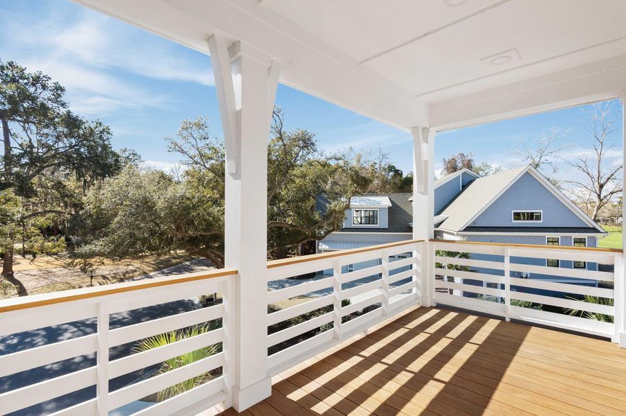 Exterior details and patio area of a home in , Johns Island (Image 30).