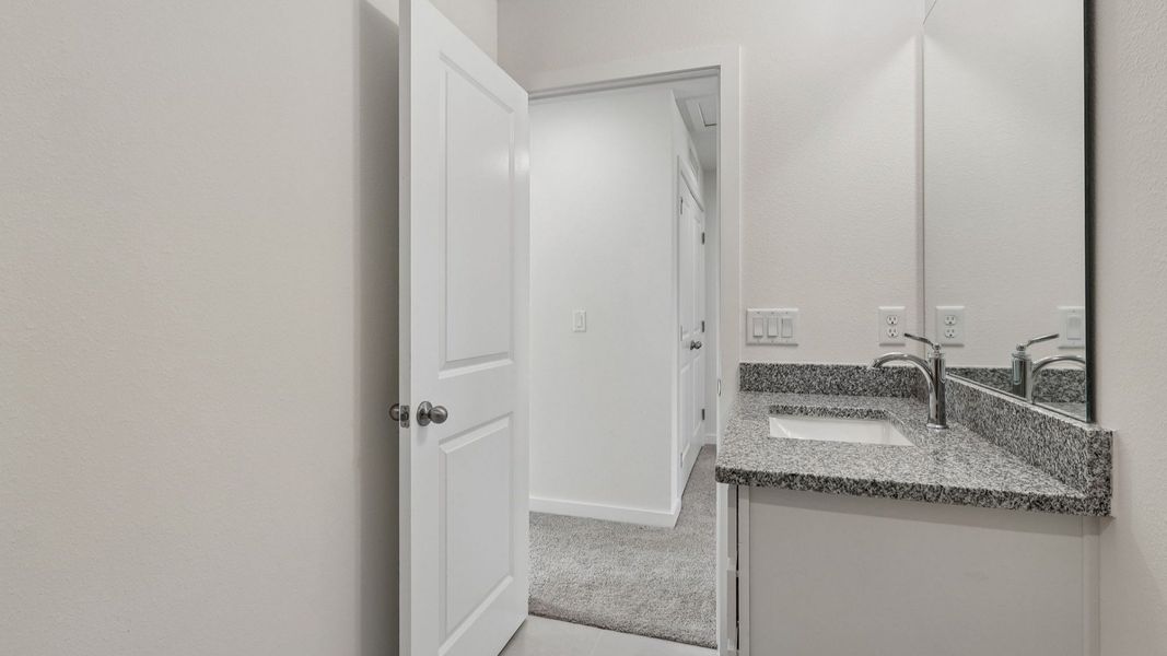 Furnished interior view inside a new home in Cyrene at Harmony, St. Cloud (Image 17). Furnished interior view inside a new home in Cyrene at Harmony, St. Cloud (Image 17).