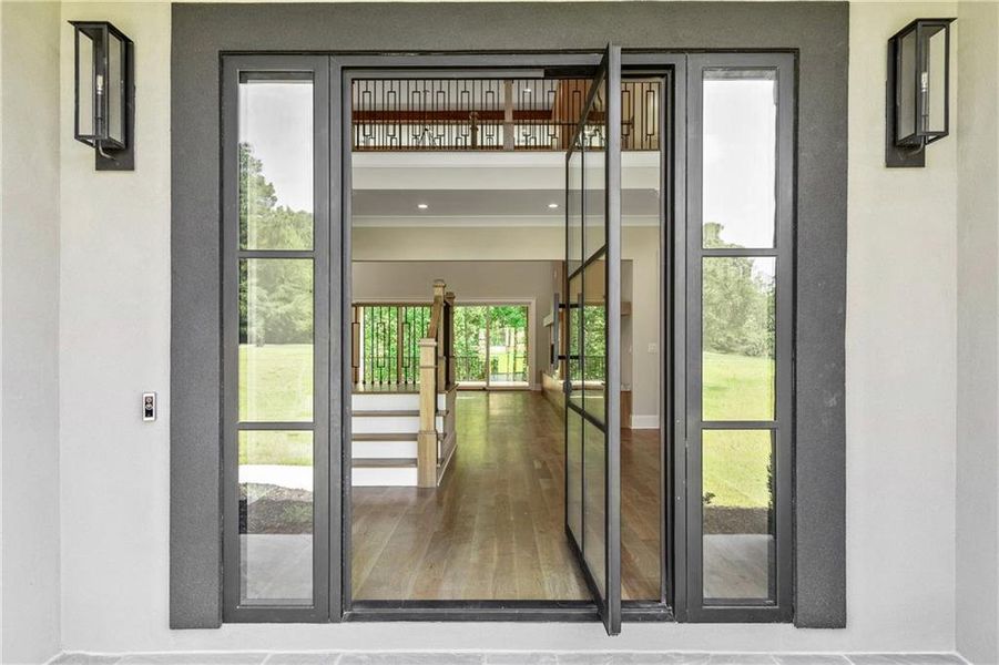 Exterior details and patio area of a home in , Newnan (Image 52).