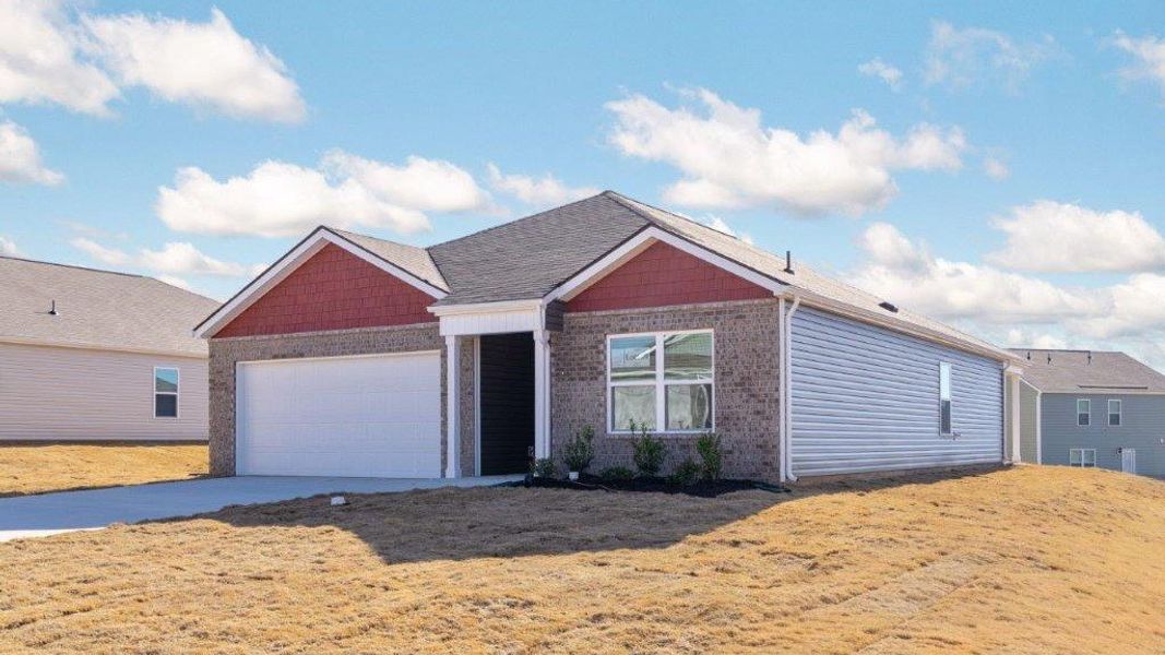 Front exterior of a new home in Crescent Ridge, Niota, TN, highlighting curb appeal (Image 2).