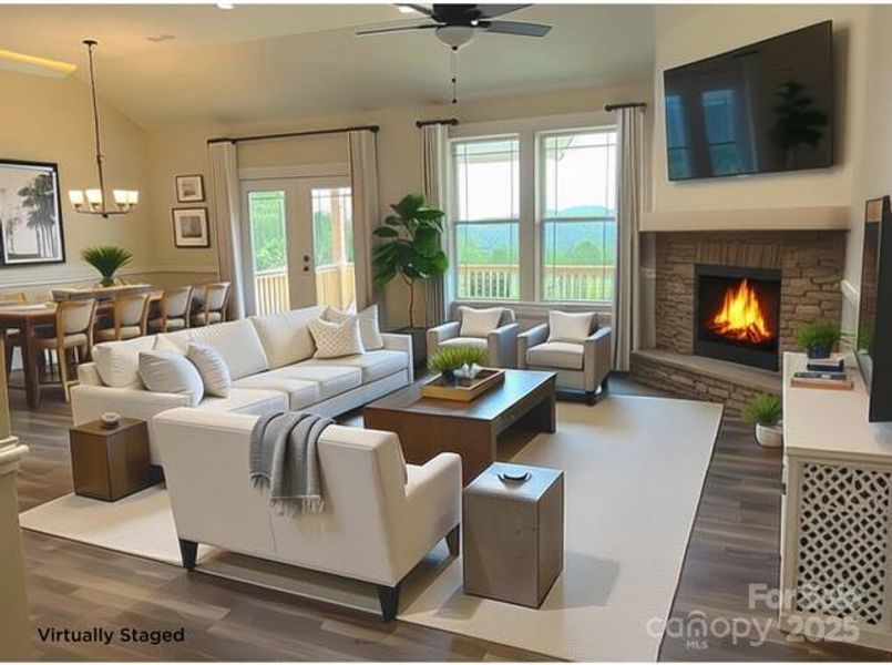 Furnished interior view inside a new home in , Rutherfordton (Image 3).