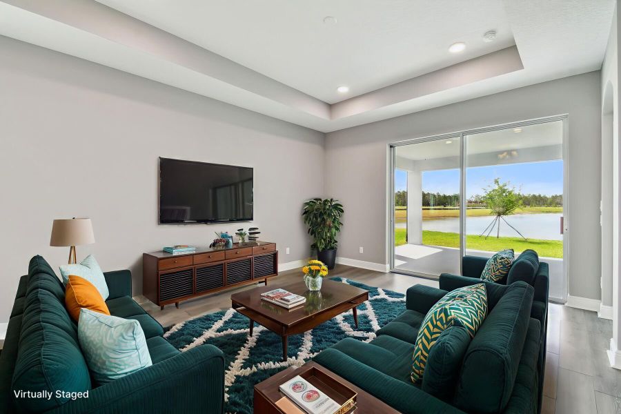 Family Room - Virtually Staged