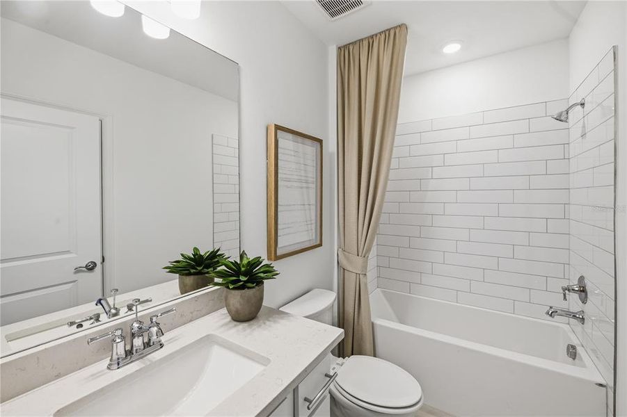 Furnished interior view inside a new home in Reagan Landing, Bradenton (Image 15). Furnished interior view inside a new home in Reagan Landing, Bradenton (Image 15).