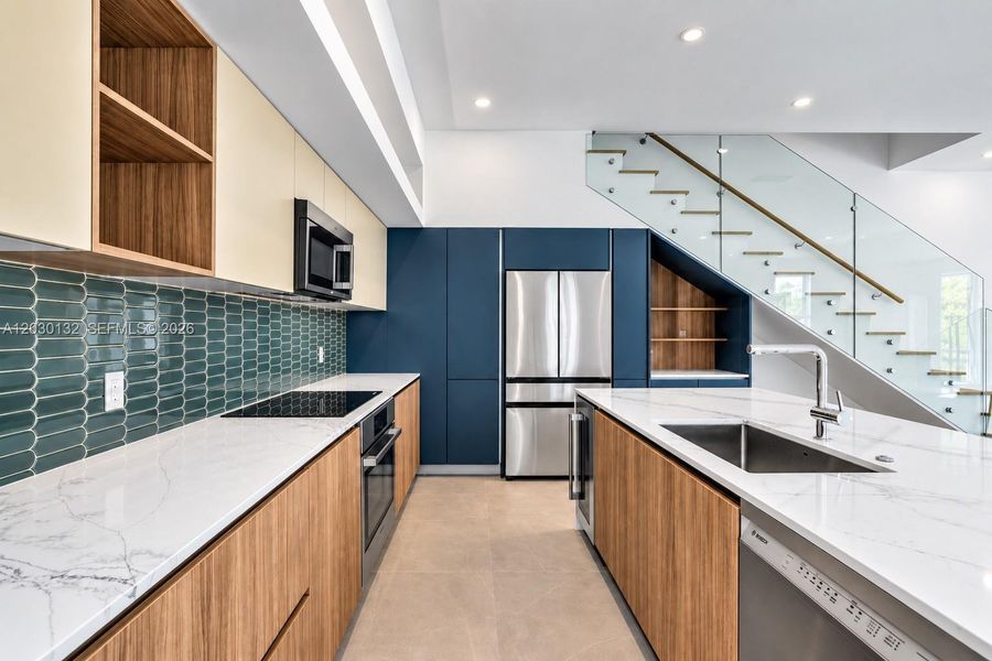 Furnished interior view inside a new home in , Miami (Image 7).